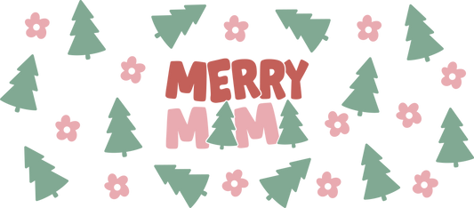 Christmas Merry Mama  - 16 oz Libby Vinyl Wrap