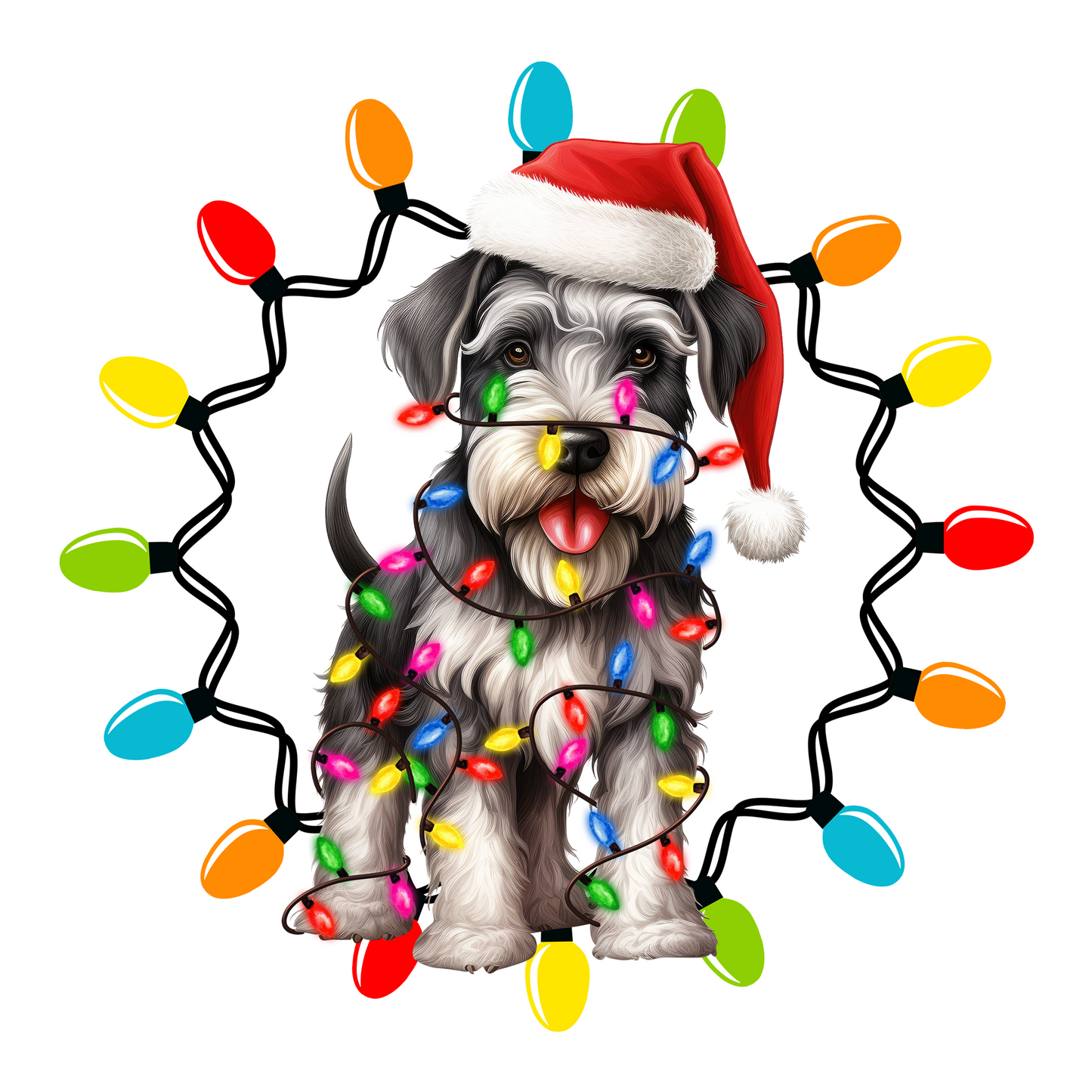 Blue Background Dog Christmas Ornament Bundle 2.8 Inch - Ornament UVDTF Decal (Copy)