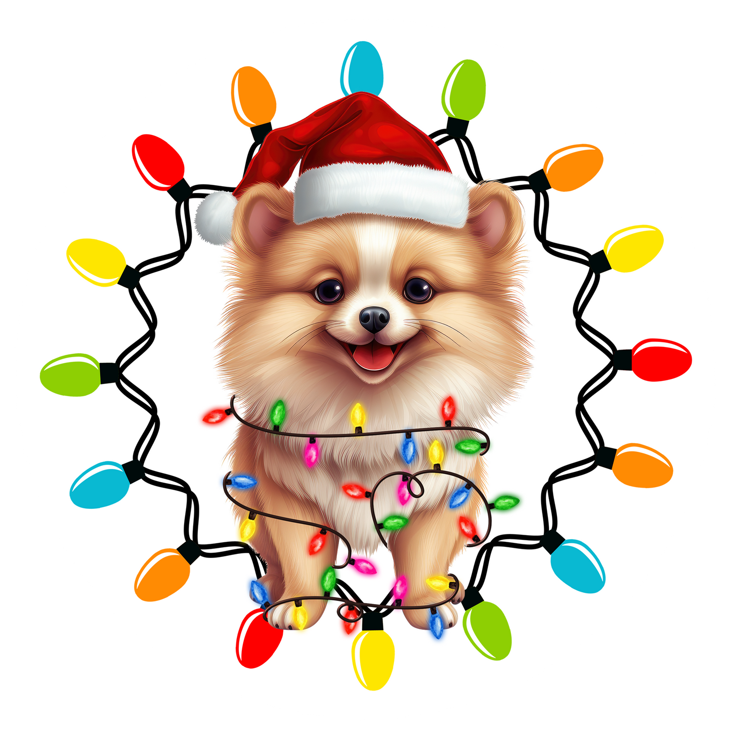 Blue Background Dog Christmas Ornament Bundle 2.8 Inch - Ornament UVDTF Decal (Copy)