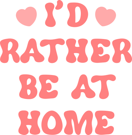 I'D Rather Be At Home - UVDTF Motel Keychain Set Of 6