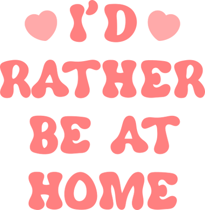 I'D Rather Be At Home - UVDTF Motel Keychain Set Of 6