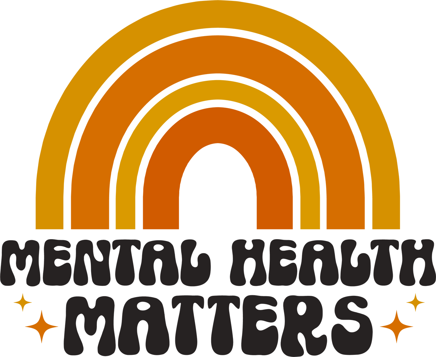 Mental Health Matters Rainbow - UVDTF decals