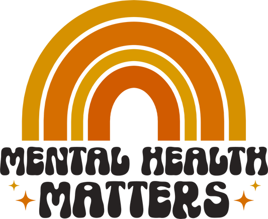 Mental Health Matters Rainbow - UVDTF decals