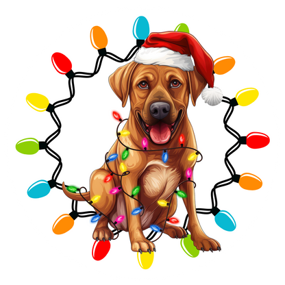 Blue Background Dog Christmas Ornament Bundle 2.8 Inch - Ornament UVDTF Decal (Copy)