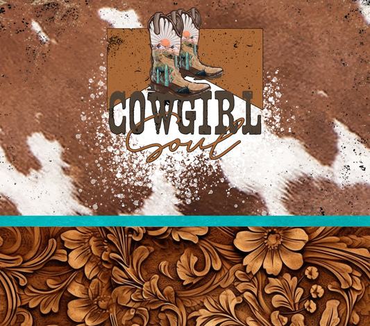 Rustic Cowgirl Soul - 20 Oz Sublimation Transfer