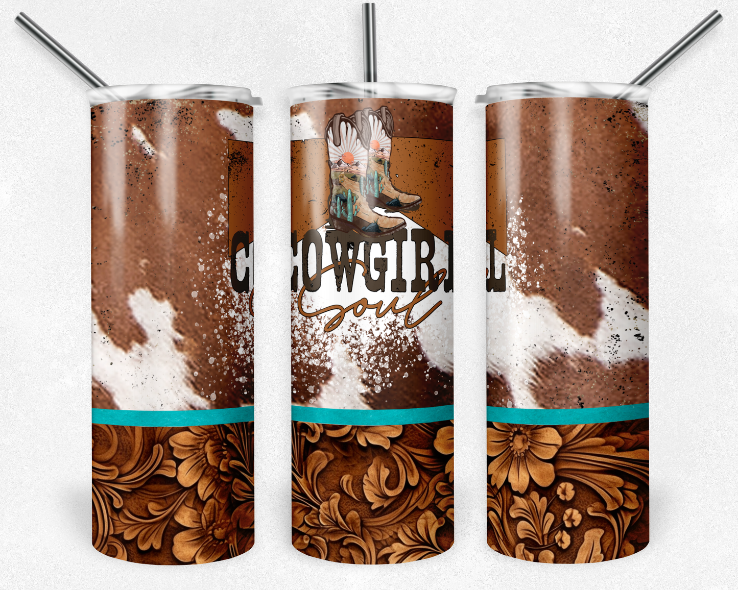 Rustic Cowgirl Soul - Sublimation 20 oz tumbler