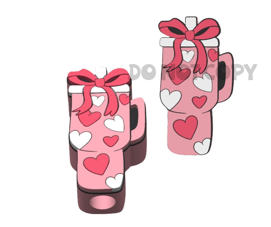 Valentines Big Tumbler - 3D Printed Straw Topper