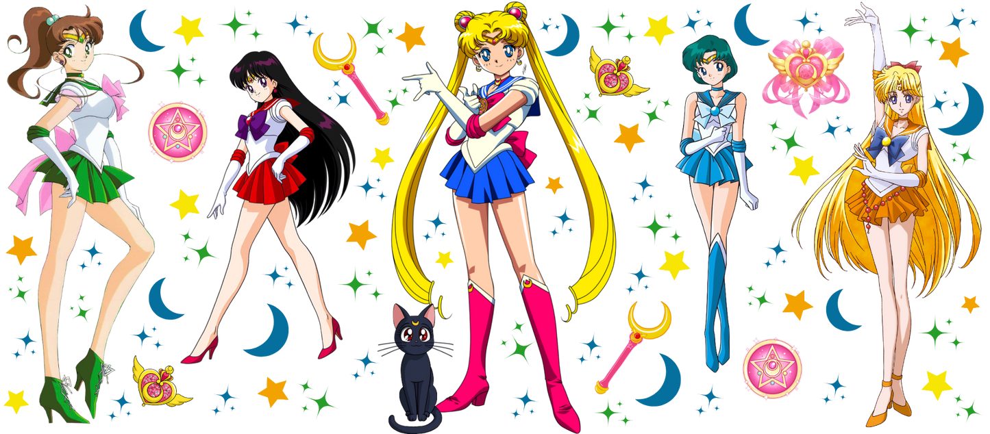Sailor Girls - 16 oz Libby UV DTF Wrap RTS