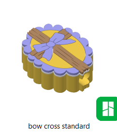 Easter Egg Bow Cross - 3D Printed Straw Topper