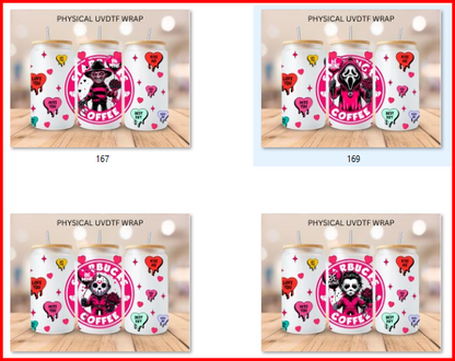 Horror Valentines Bundle - 16 oz / 20 oz Libby UV DTF