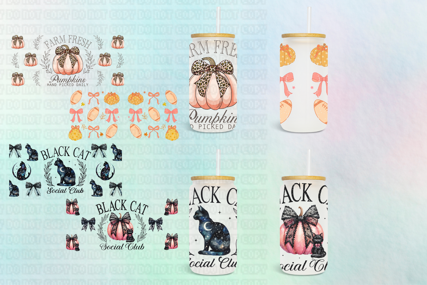 Halloween Mixed Collection Ver 4 - 16 oz / 20 oz Libby UV DTF Wrap