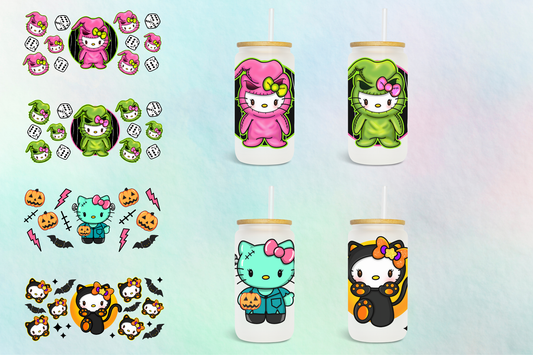 Halloween Character Oogie Collection - 16 oz / 20 oz Libby UV DTF Wrap