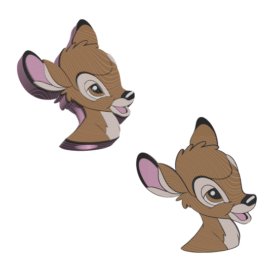 Bambi - 3D Printed Straw Topper