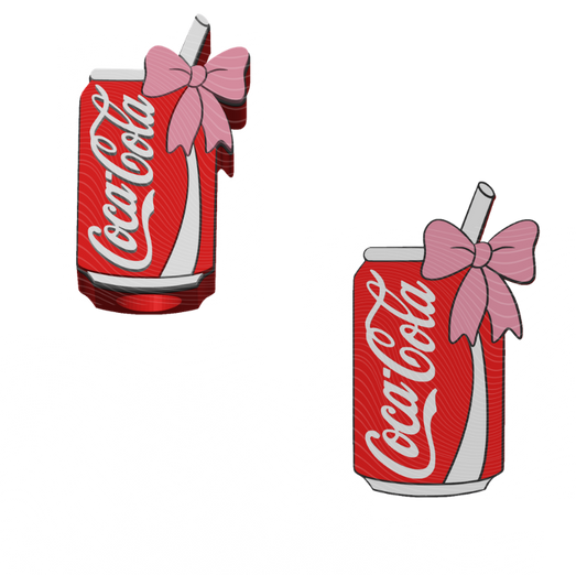 Cola and Bow - 3D Printed Straw Topper
