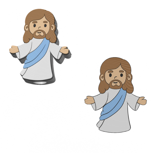 Jesus - 3D Printed Straw Topper