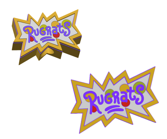 Rugrats - 3D Printed Straw Topper