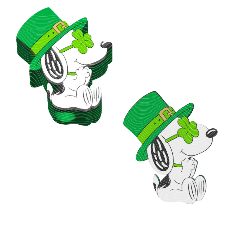 Snoop White Dog - 3D Printed Straw Topper