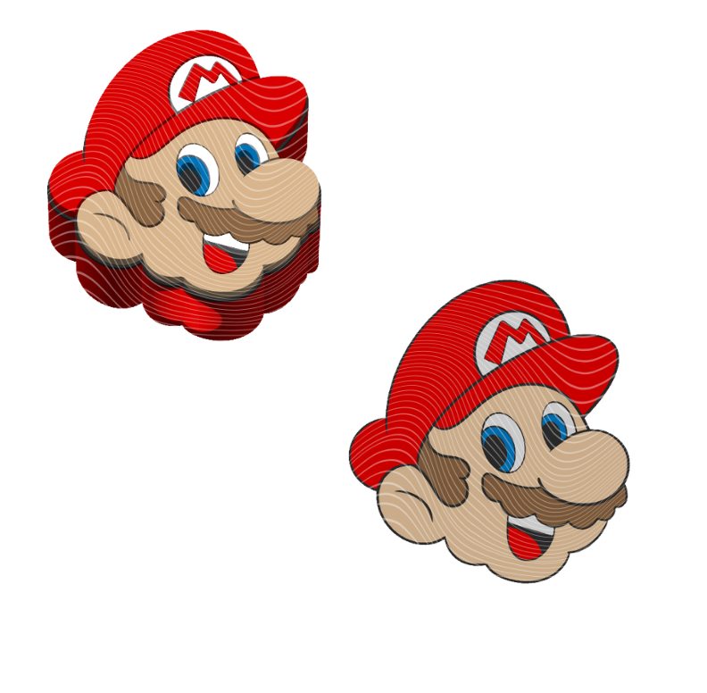 Mario - 3D Printed Straw Topper
