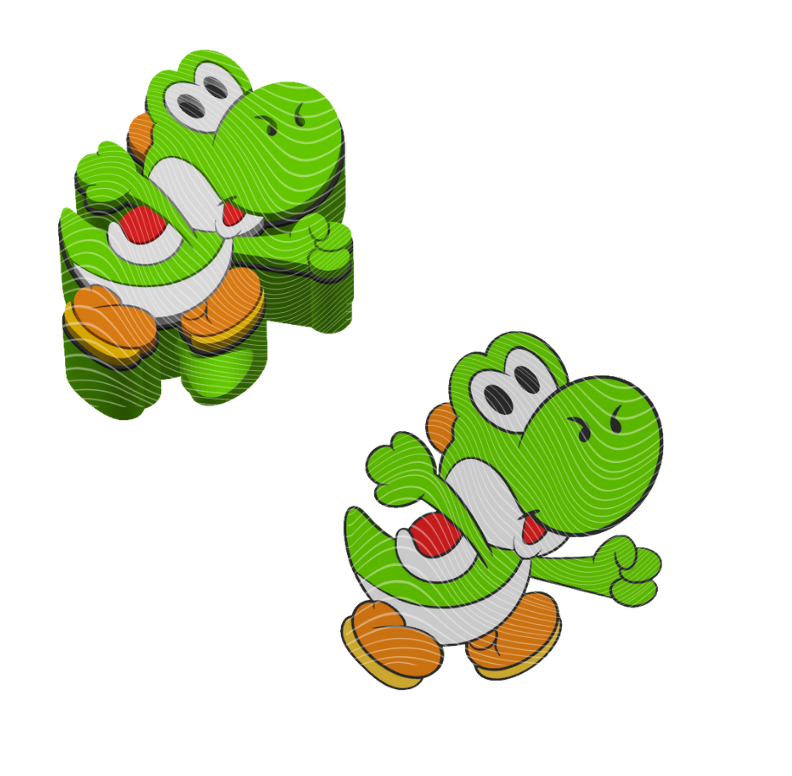 Yoshi - 3D Printed Straw Topper