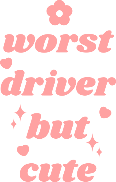 Worst Driver But Cute - UVDTF Motel Keychain Set Of 6