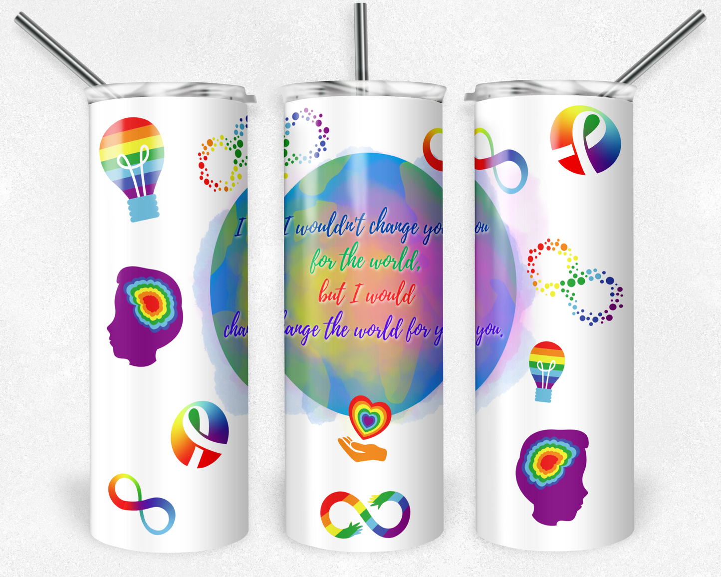 Autism - Sublimation 20 oz tumbler