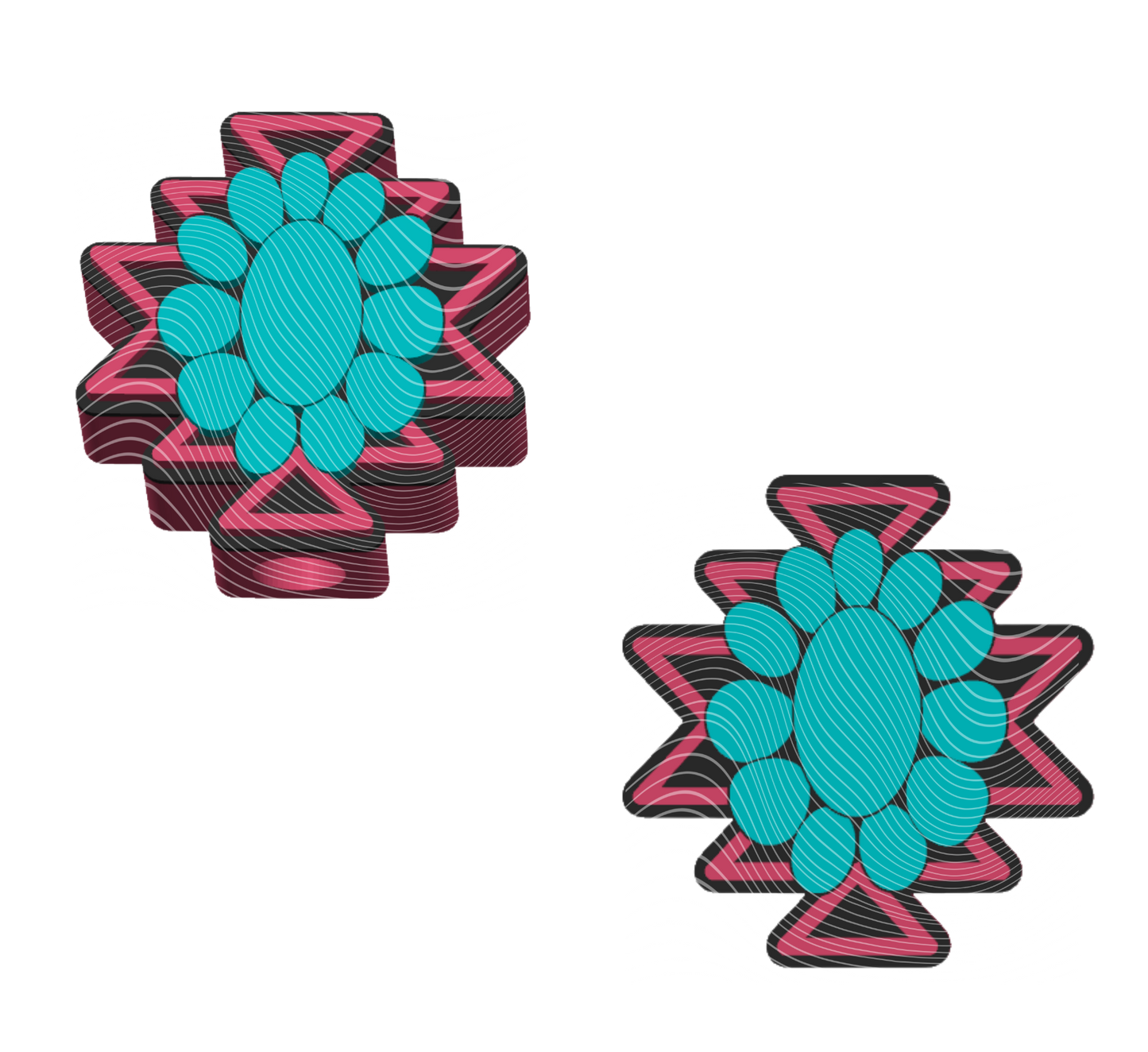 Azteck - 3D Printed Straw Topper