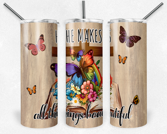 Faith He Makes All things Possible - Sublimation 20 oz tumbler