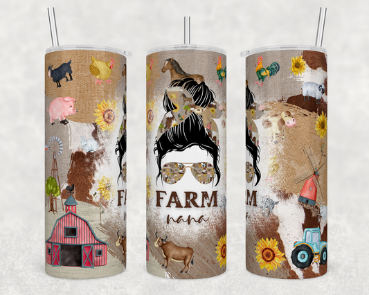 Farm Nana - Sublimation 20 oz tumbler