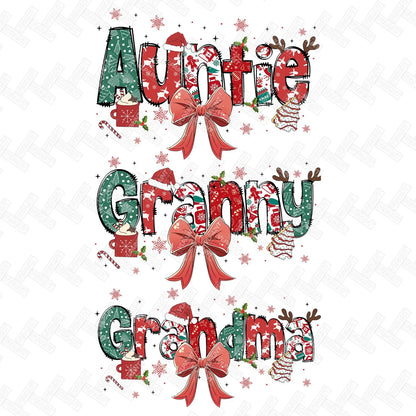 Family Ornament Bundle 2.8 Inch - Ornament UVDTF Decal