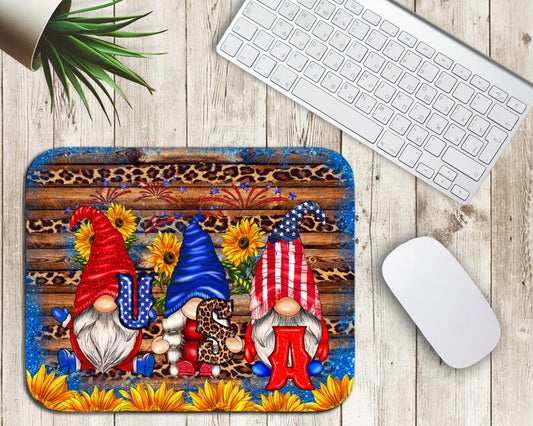 Patriotic Gnomes - Mouse Pad Sublimation Transfer