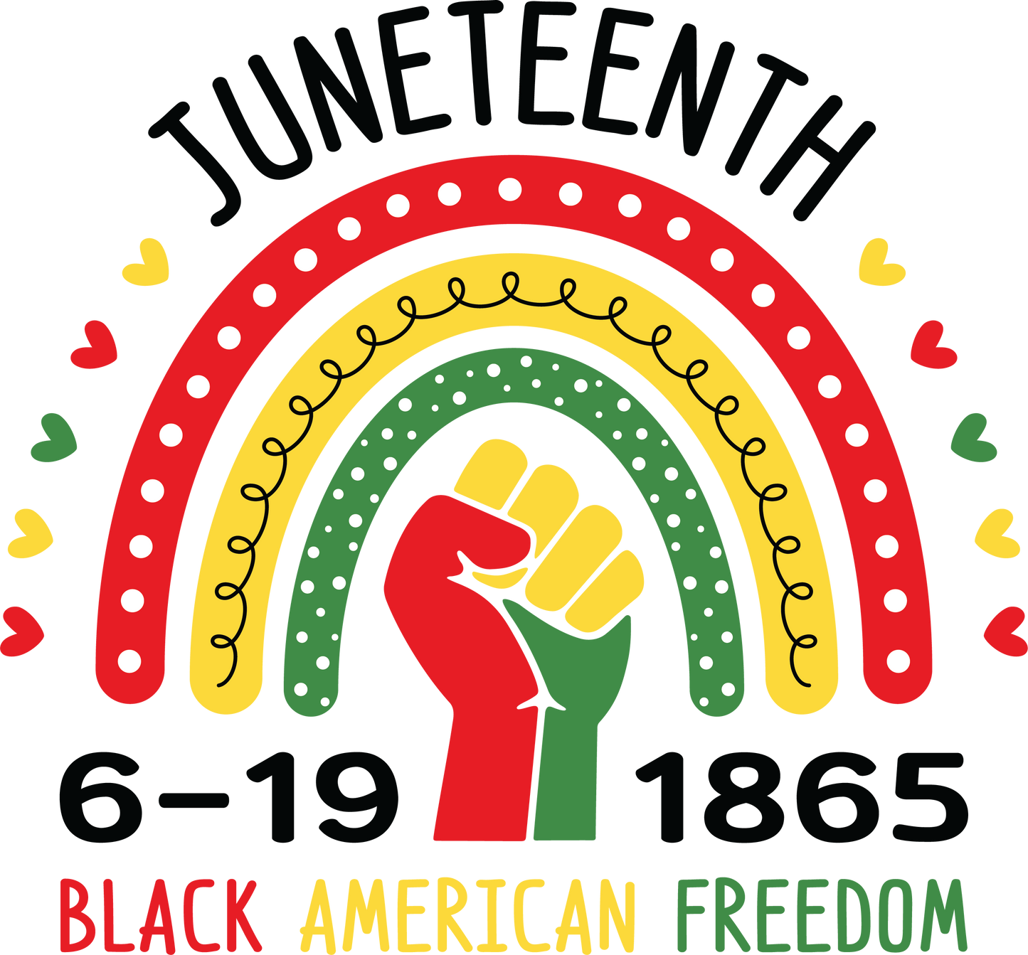 Juneteenth Rainbow - UVDTF decals