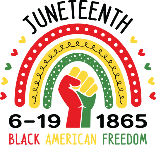 Juneteenth Rainbow - UVDTF decals