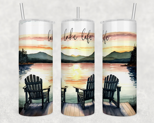 Lake Life - Sublimation 20 oz tumbler