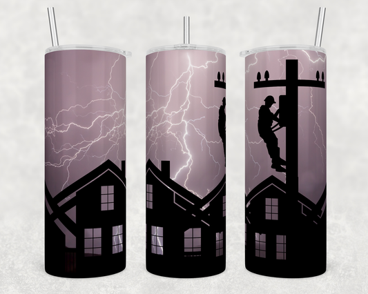 Lineman - Sublimation 20 oz tumbler