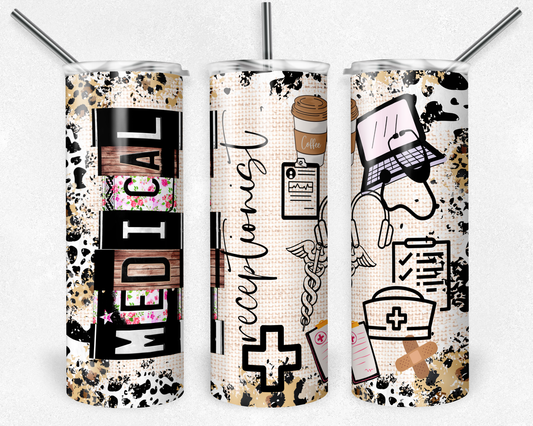 Medical Receptionist - Sublimation 20 oz tumbler