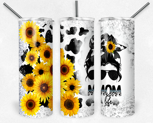 Sunflower Mom Life - Sublimation 20 oz Tumbler