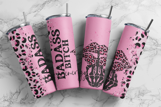 Pink Bad Girl - Sublimation 20 oz tumbler