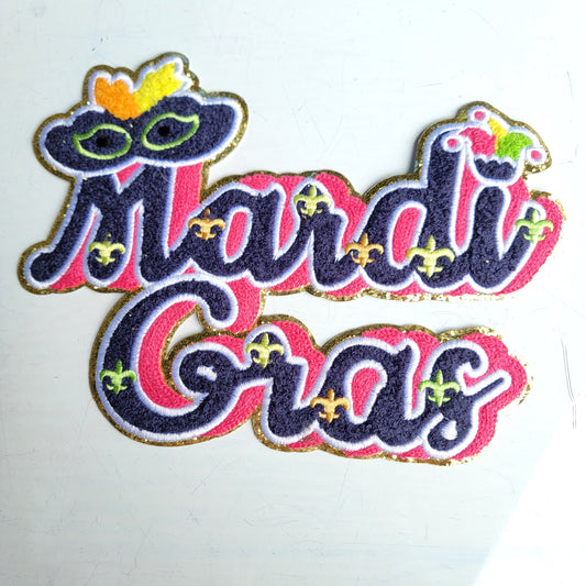 Mardi Gras Chenile Patch