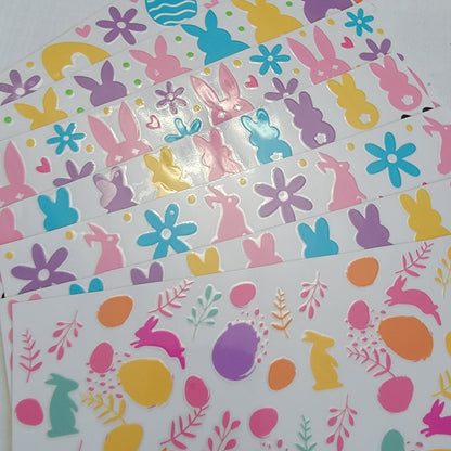 Colorful Easter Bunny Bundle - Libby UV DTF Wrap Bundle