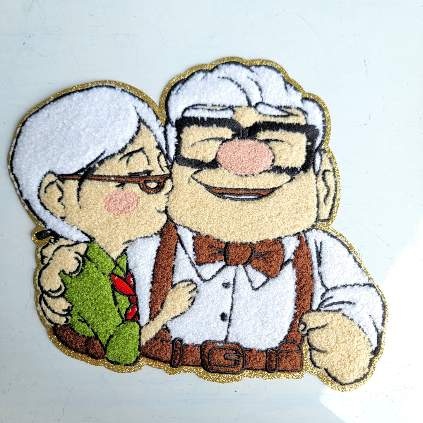 Grandparents Old Couple Chenile Patch