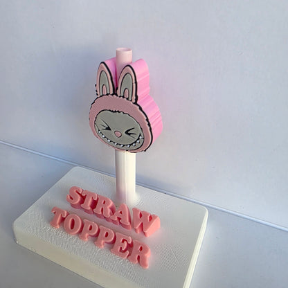 La Bu Bear 3D Printed Straw Topper