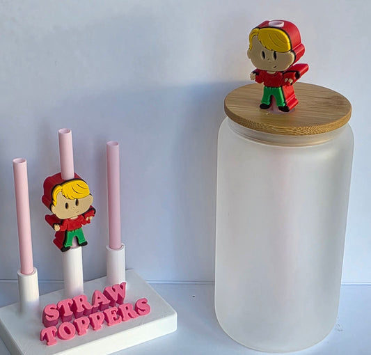 Christmas Home Alone 3D Printed Straw Topper