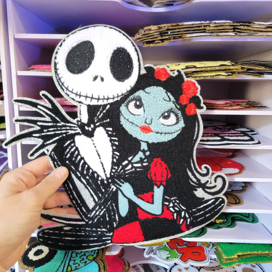 Skeleton Couple Chenile Patch