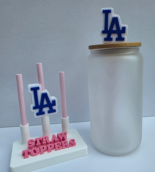 Dodger 3D Printed Straw Topper