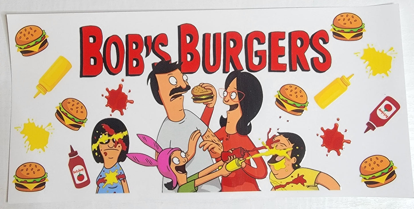 Bob's Burger - 16 oz Libby UV DTF Wrap RTS