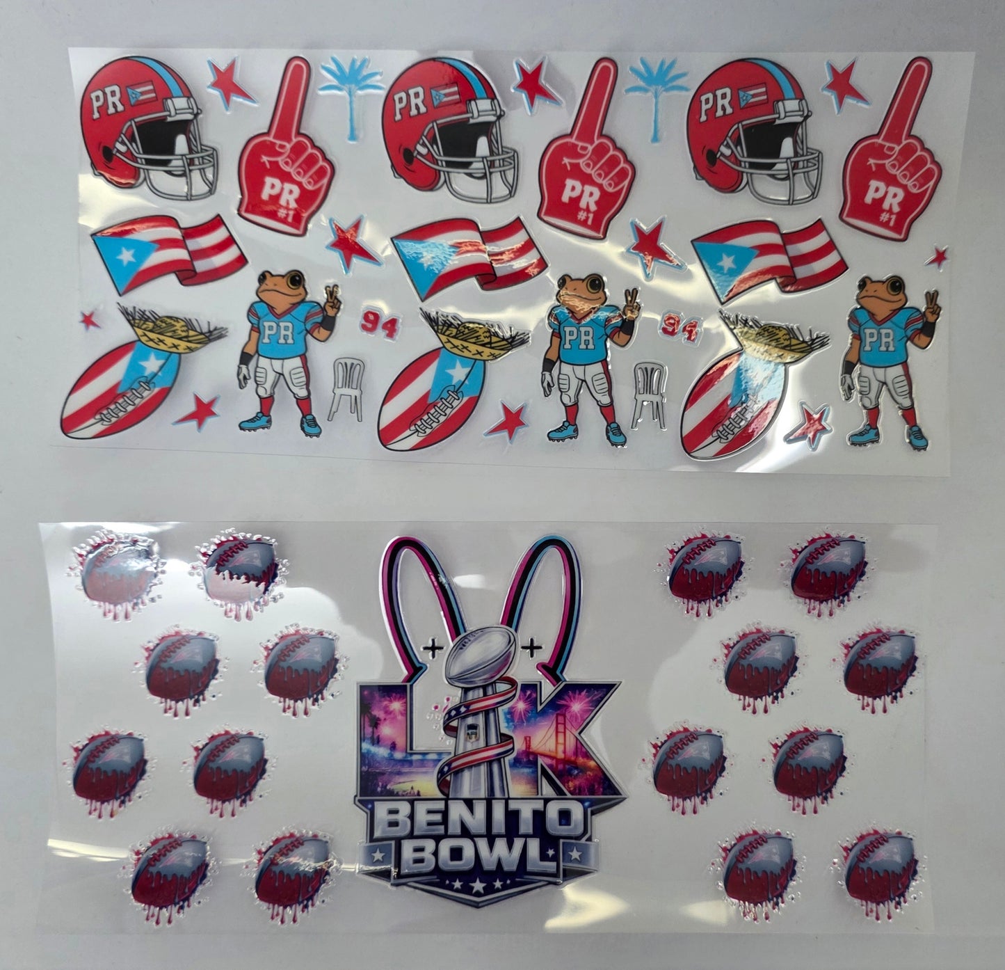 Superbowl 2026 8 Options!! - 16 oz / 20 oz Libby UV DTF
