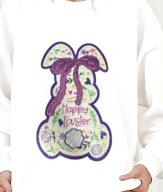 Happy Easter Bunny - Chenile Patch