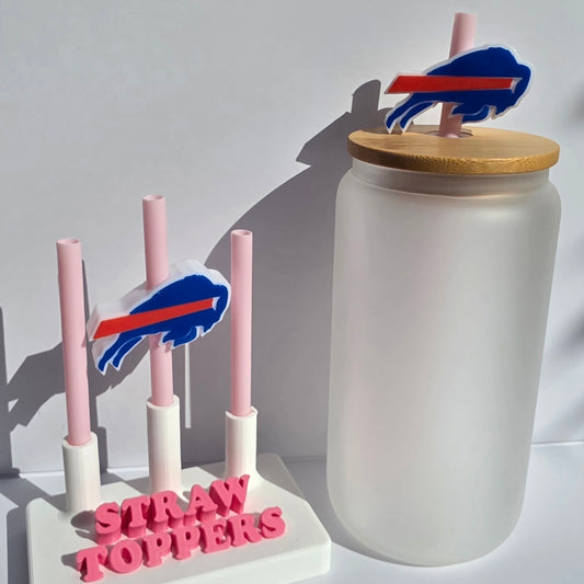 Football Bill 3D Printed Straw Topper