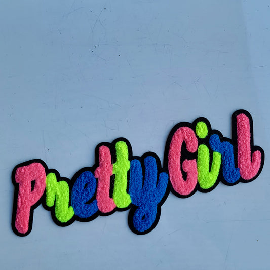 Multi Colored Pretty Girl Chenile Patch