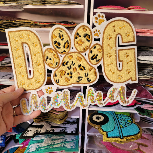 Dog Mama Chenile Patch